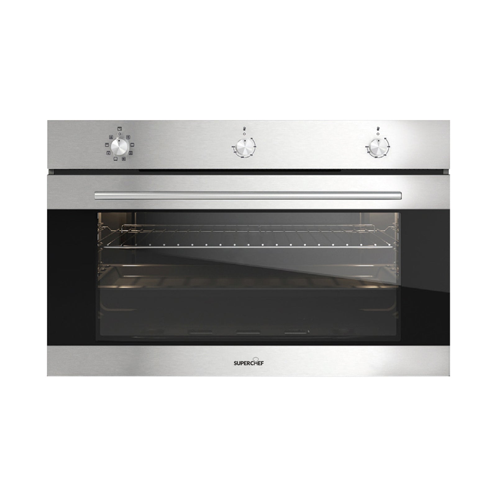 SUPER CHEF Oven 90Cm Gas Gas Inox