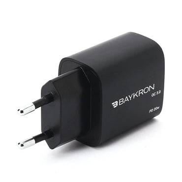 BAYKRON POWER ADAPTER 2 PORTS USB -A/USB-C PD 20W