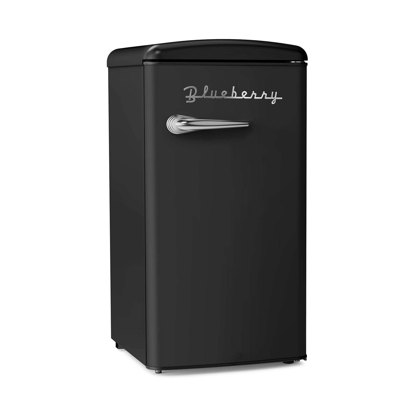 BLUE BERRY Refrigerator 5 Cf Retro 1 Door Black