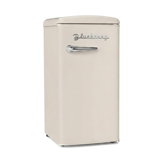 BLUE BERRY Refrigerator 5Cf Retro 1 Door Cream