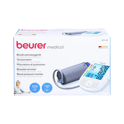 Speaking upper arm blood pressure monitor BEURER