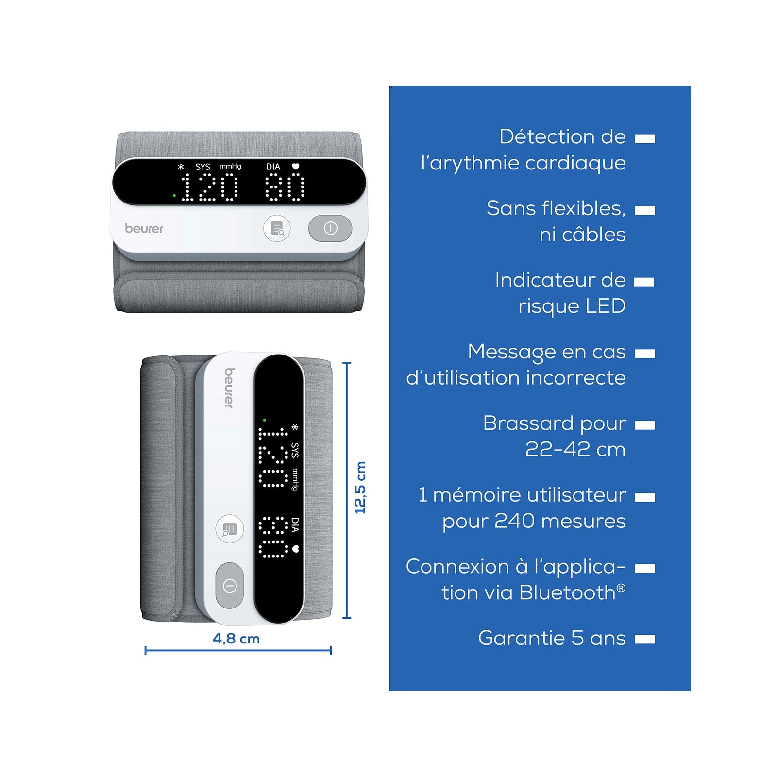 Beurer Blood pressure monitor on the arm