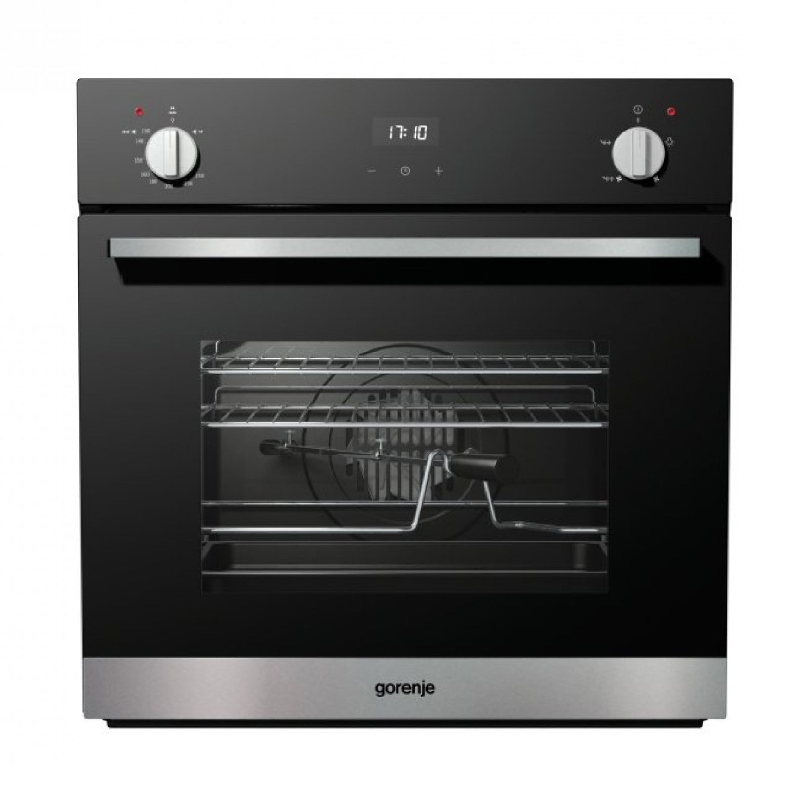 GORENJE Oven 60 Cm Gas Gas Diamond Design Glass Black