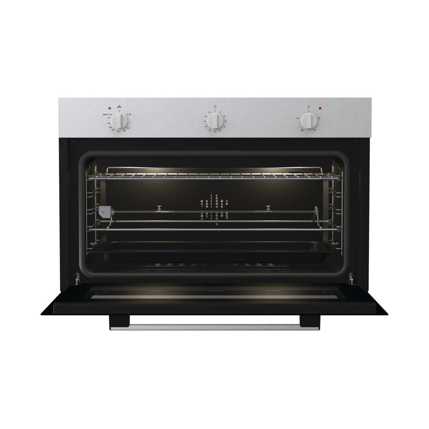 GORENJE Oven 90Cm Gas Gas Time Design Front Panel Inox