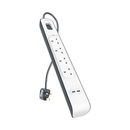 Surge Master 4 Socket 2m Surge Protection Strip