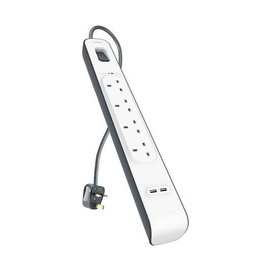 Surge Master 4 Socket 2m Surge Protection Strip