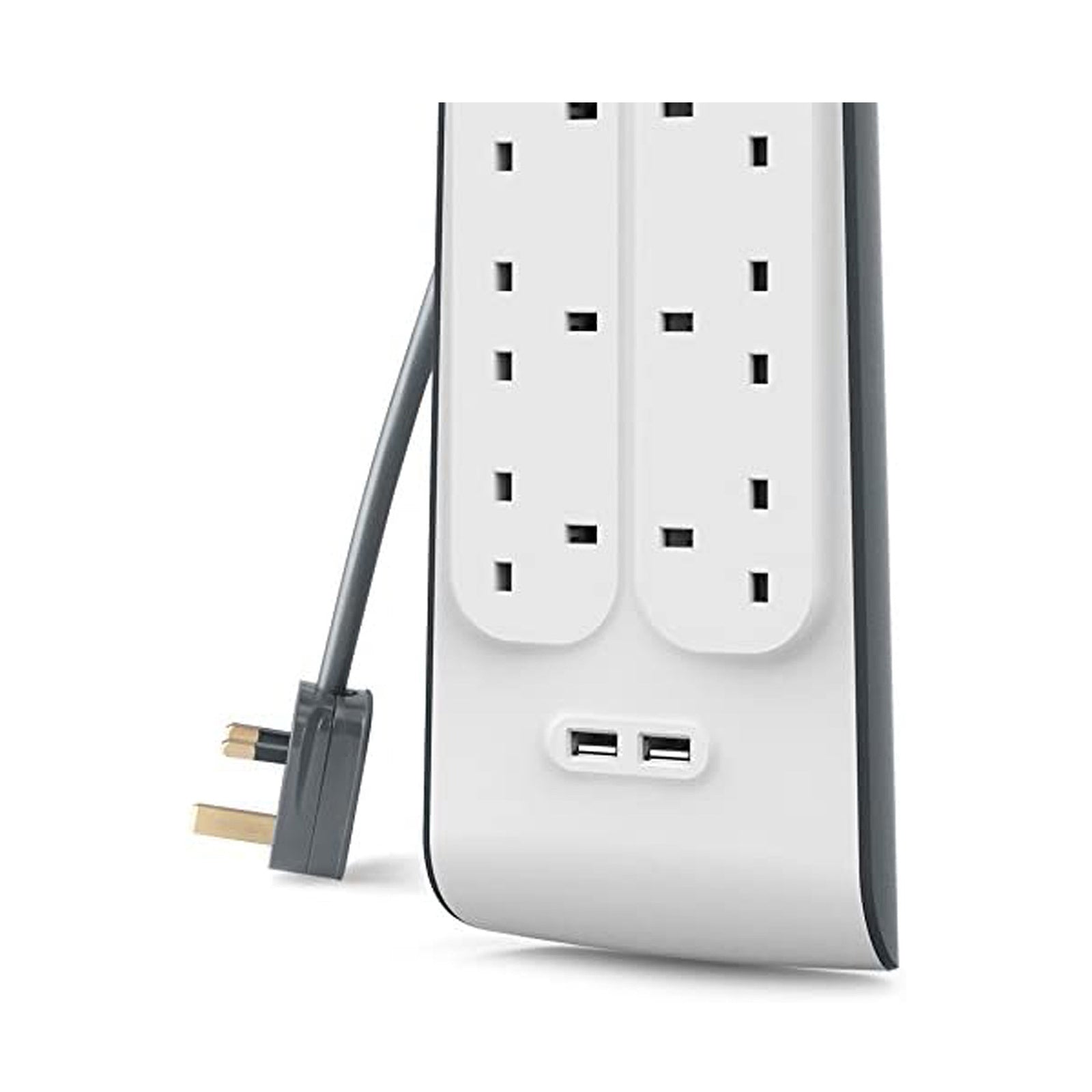 Surge Plus Power Strip (Surge Protector 2.4A, 2m Cable)