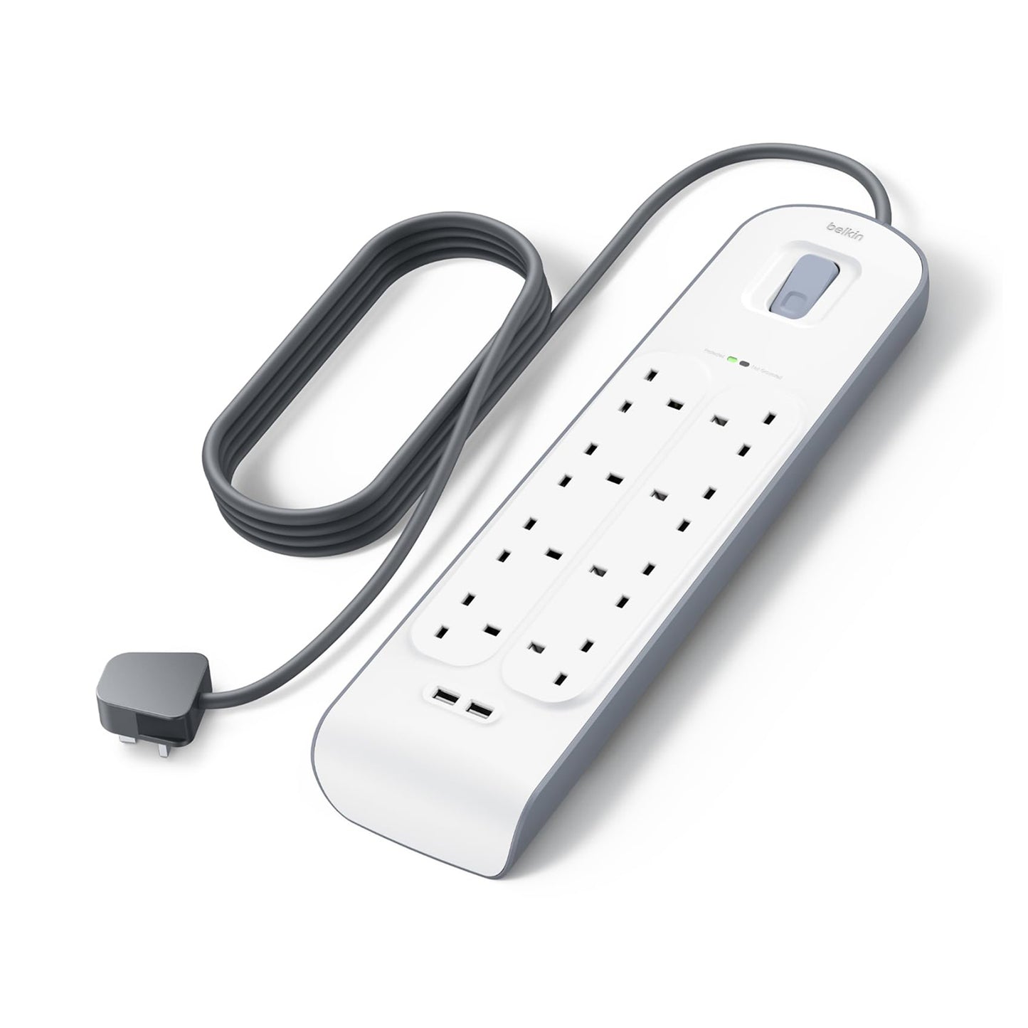 2.4 Amp USB Charging 8-outlet Surge Protection Strip