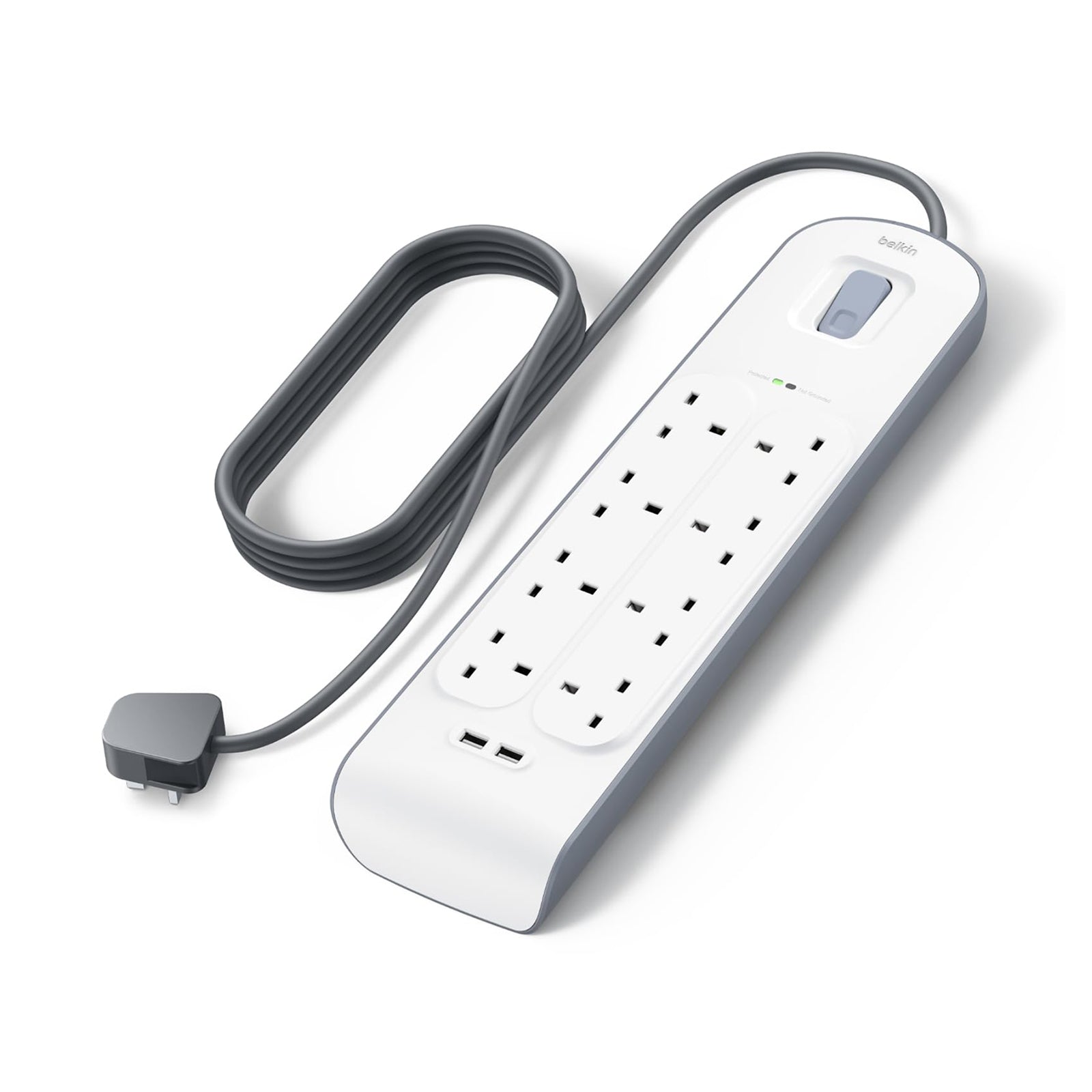 2.4 Amp USB Charging 8-outlet Surge Protection Strip