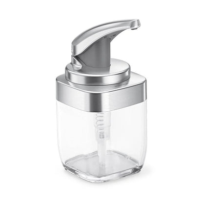 SQUARE PUSH PUMP, BRUSHED NICKEL 444ML SIMPLE HUMAN