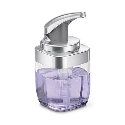 SQUARE PUSH PUMP, BRUSHED NICKEL 444ML SIMPLE HUMAN