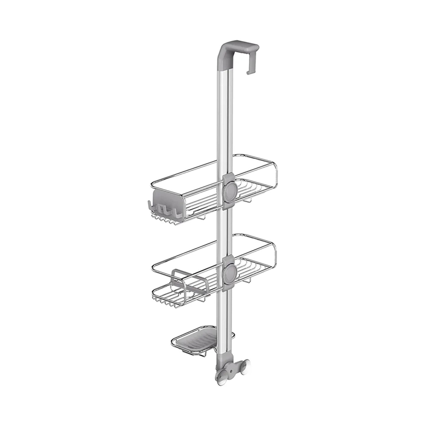 SIMPLE HUMAN STAINLESS STEEL AND ANODIZED ALUMINUM OVER DOOR SIMPLE HUMAN