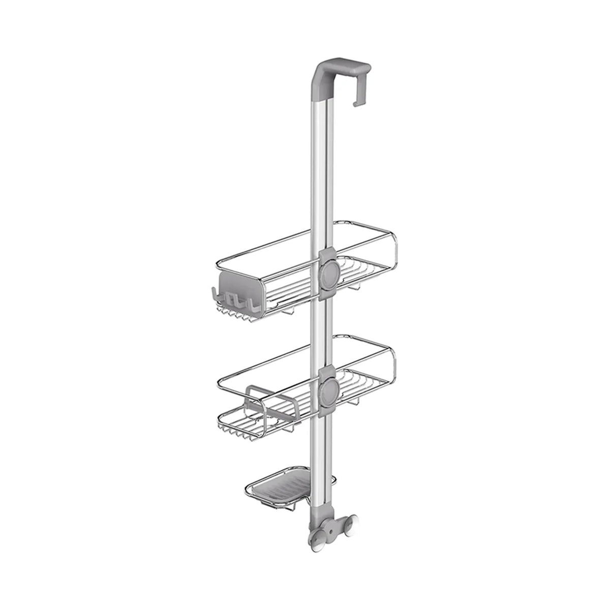 SIMPLE HUMAN STAINLESS STEEL AND ANODIZED ALUMINUM OVER DOOR