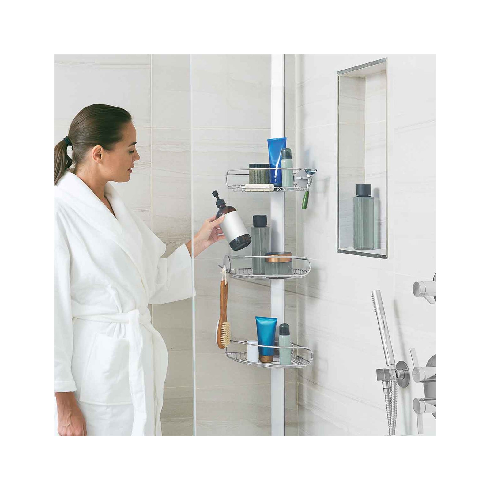 8' TENSION SHOWER CADDY