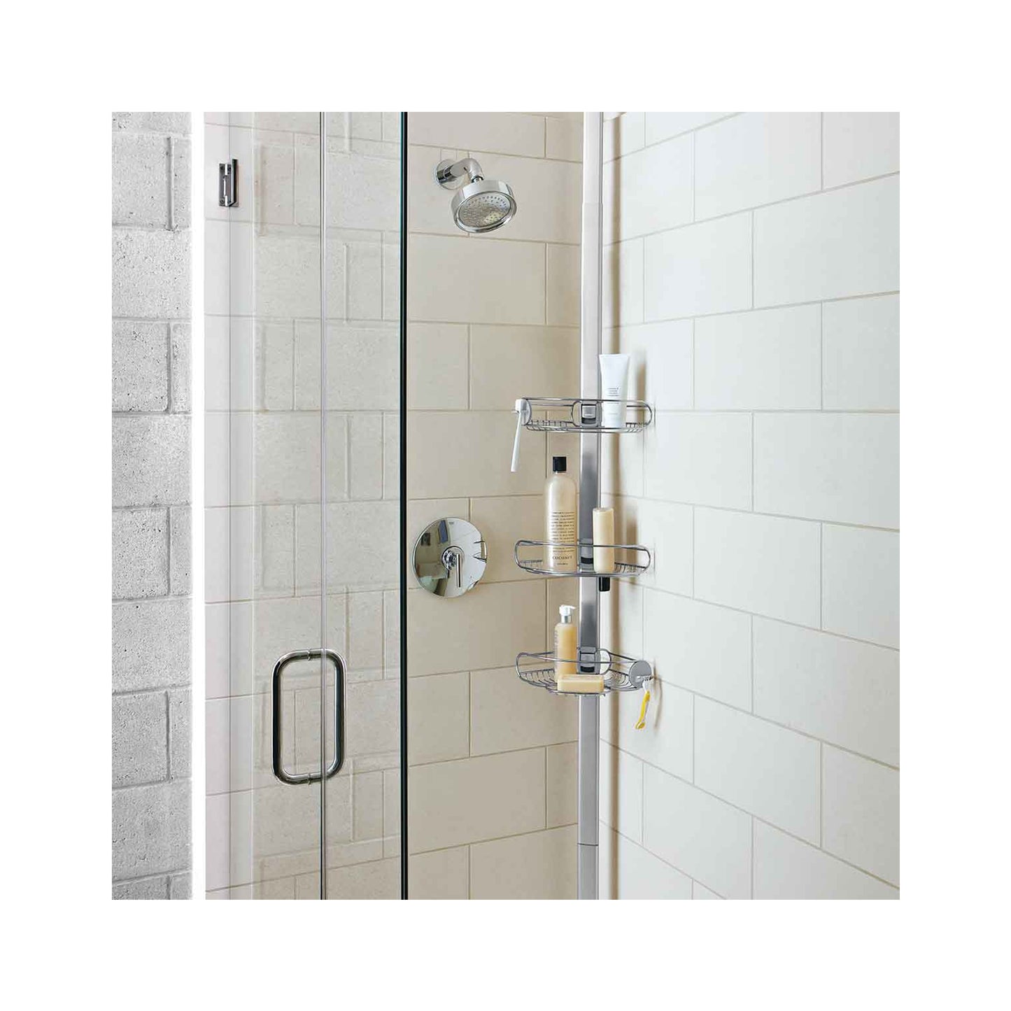 8' TENSION SHOWER CADDY SIMPLE HUMAN