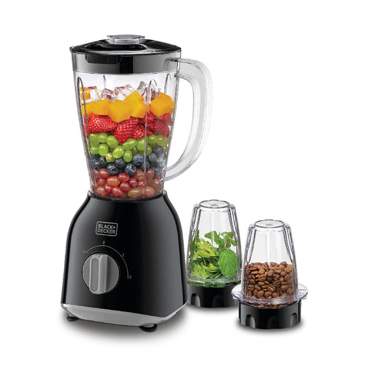 Black+Decker Blender 400w 5 Blender with 2 x Grinder Mills,