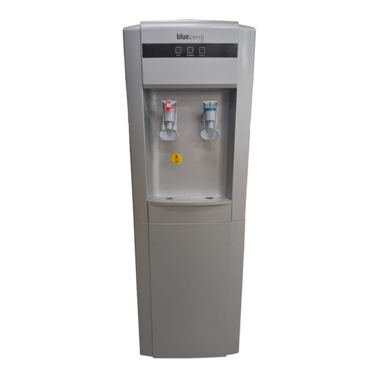 Blueberry Top-Loading Water Dispenser with 2 Taps (Silver)
