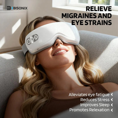 Eye Massager With Music & heat therapy Bisonix