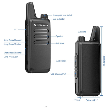 MOTOROLLA C1 HP - 8W TALKIES UHF 400-470MHz