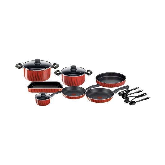 Tefal, Tempo Flame 14 Piece Cooking Set, Aluminium