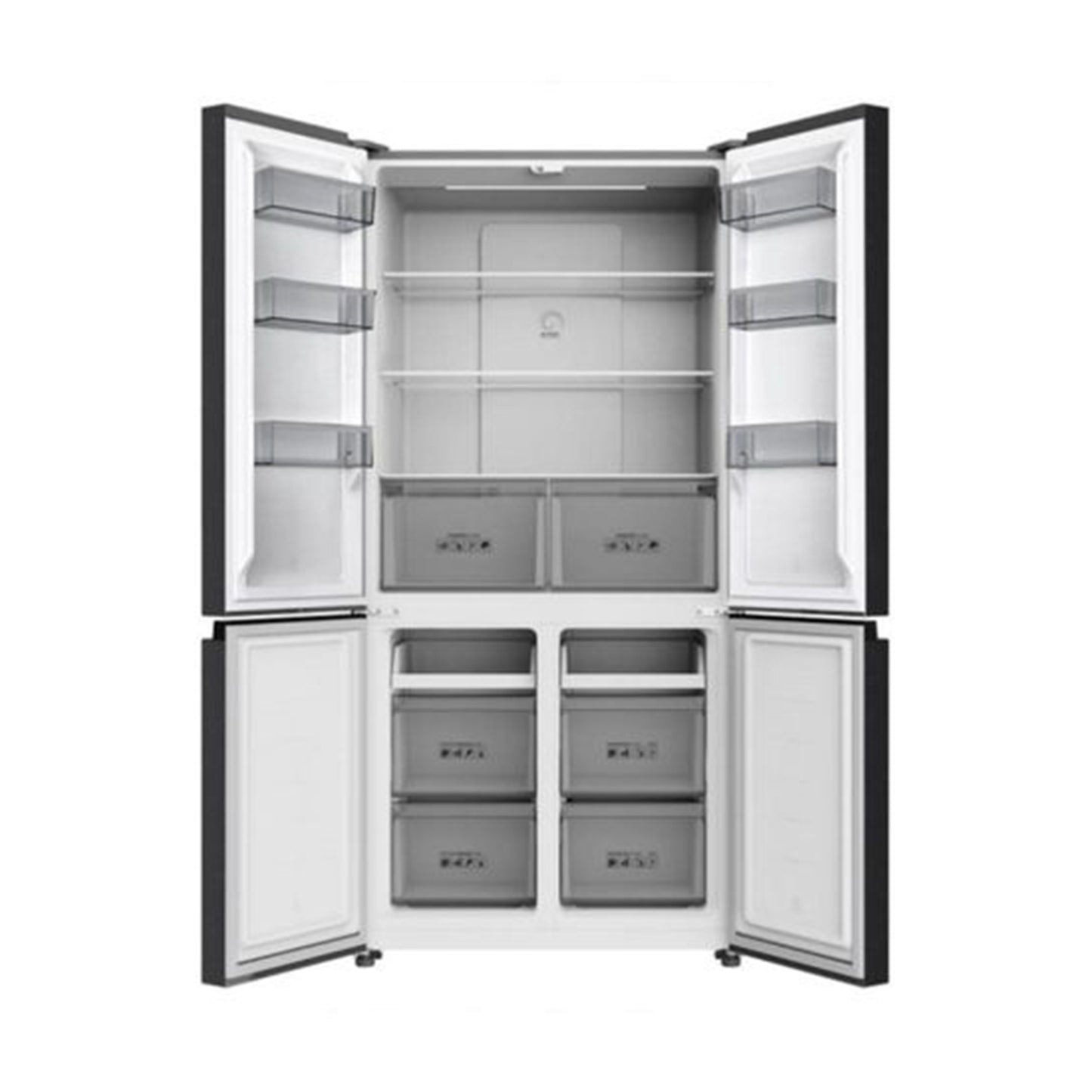 TCL Refrigerator 4 Doors 28 CFT Inverter Glass Black