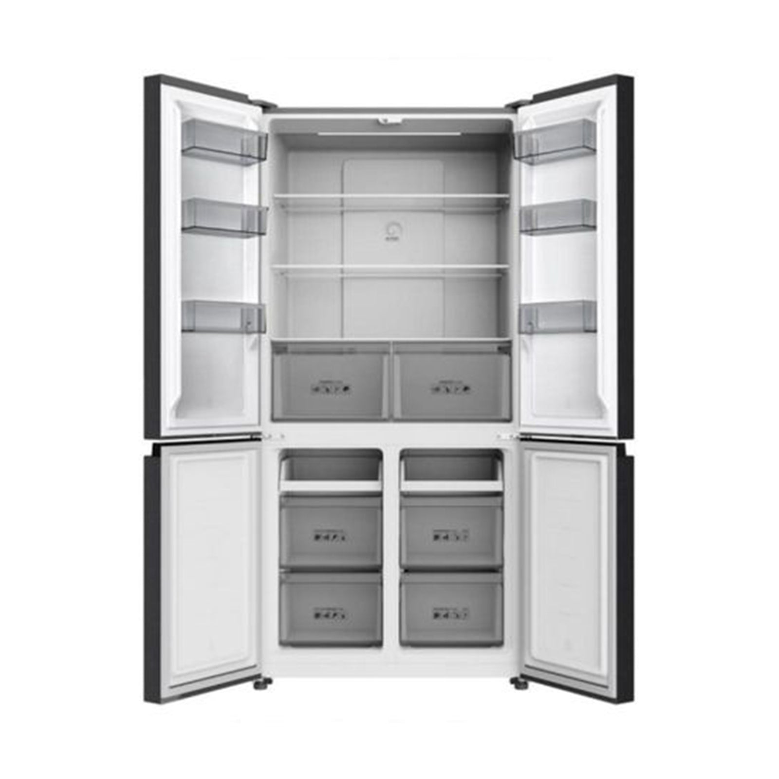 TCL Refrigerator 4 Doors 28 CFT Inverter Glass Black