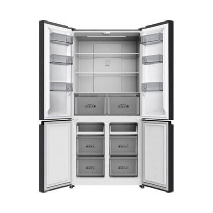 TCL Refrigerator 4 Doors 28 CFT Inverter Glass Black