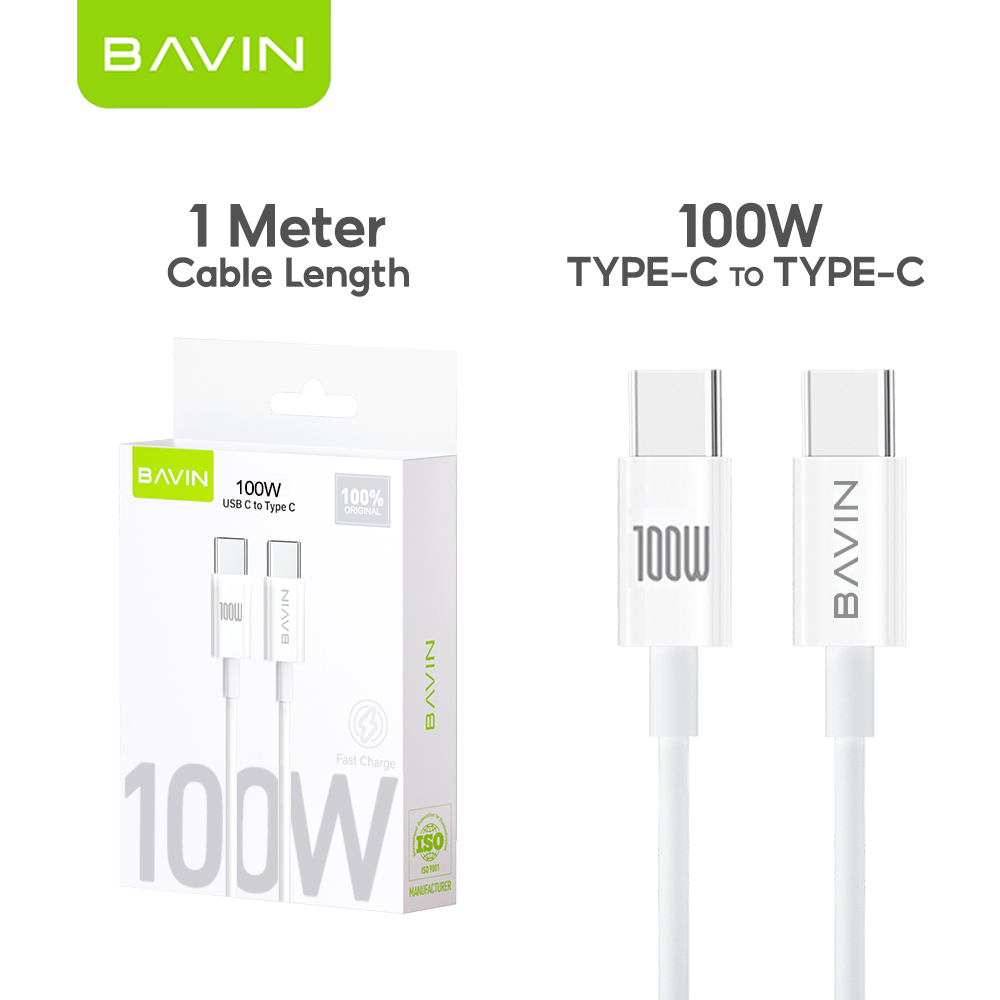 Bavin 100W Type-C to Type-C 1.0M Fast Charge