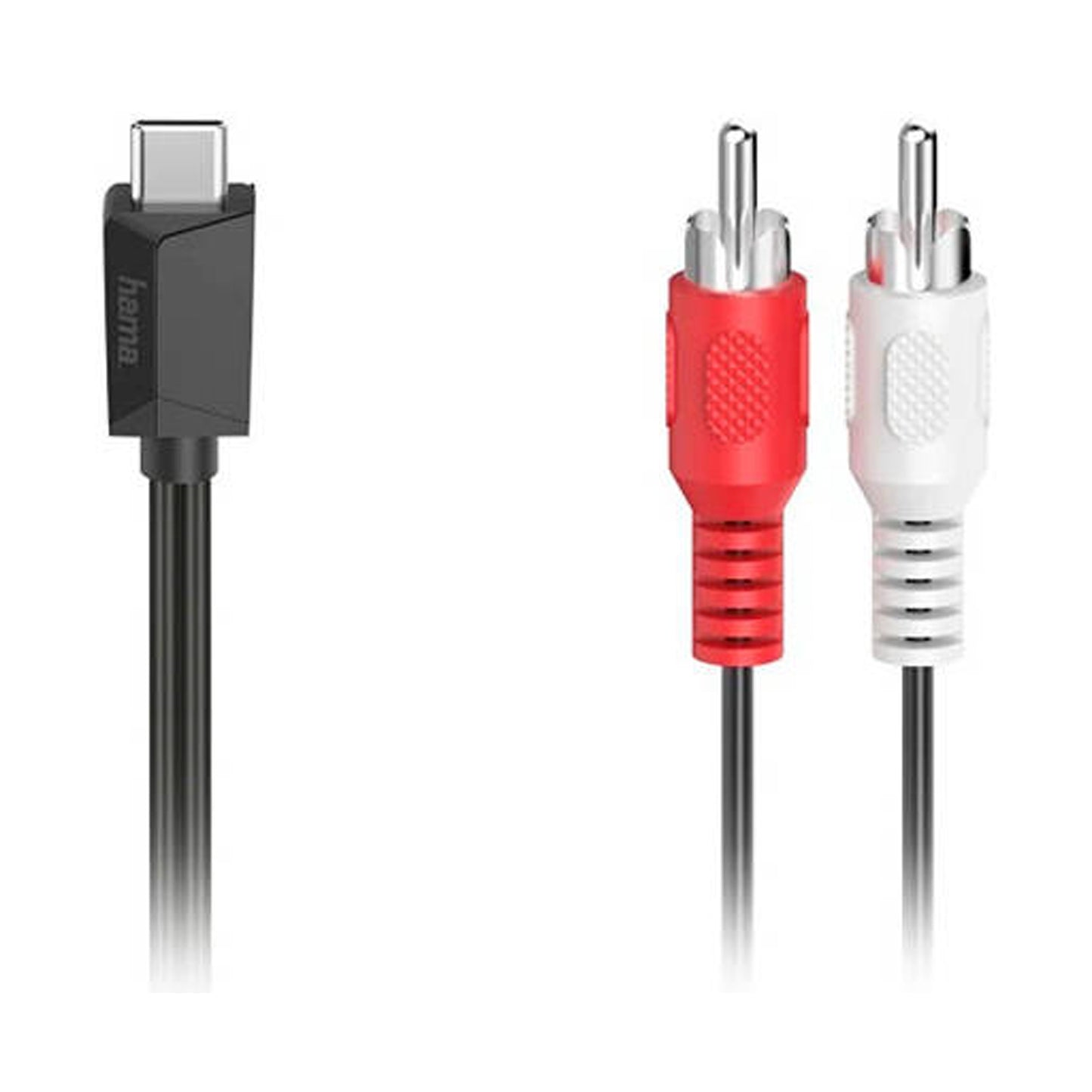 HAMA 200730 Audio Cable, USB-C Plug - RCA Plug, St