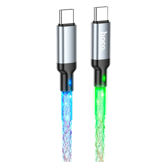 HOCO U112 COLORFUL SHINE 60W TYPE C TO TYPE C CABLE