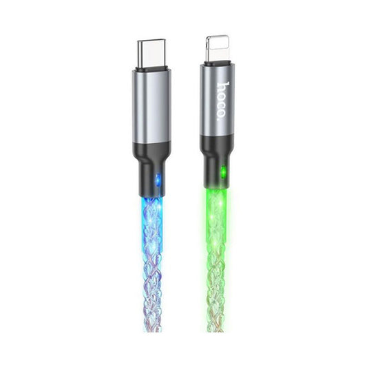 HOCO U112 COLORFUL SHINE 20W TYPE C TO LIGHTNING CABLE