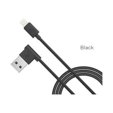 HOCO UPL11 L Shape Lightning Charging Cable - Black