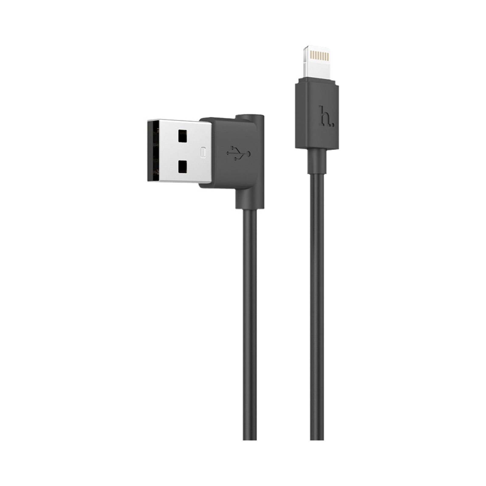 HOCO UPL11 L Shape Lightning Charging Cable - Black