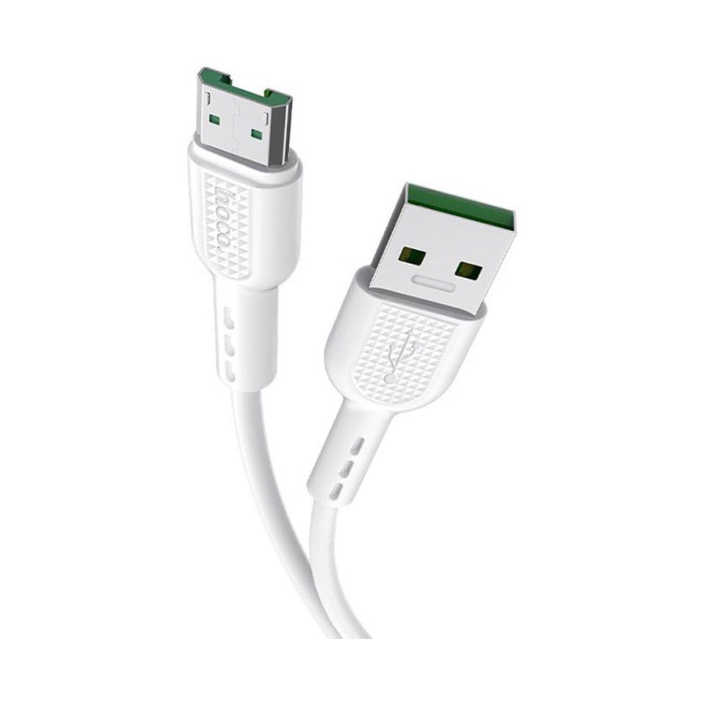 HOCO USB TO MICRO-USB 4A SURGE CHARGING DATA CABLE WHITE