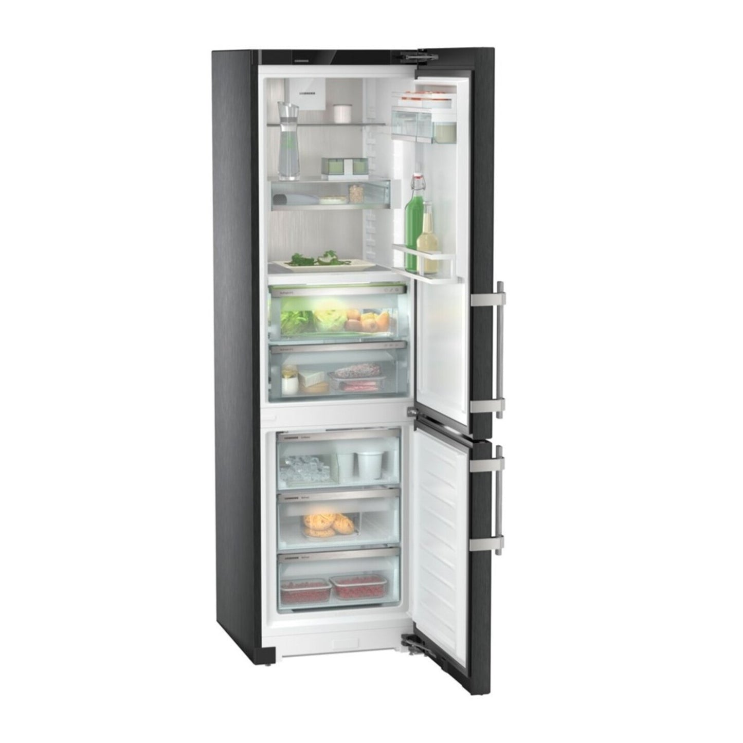 LIEBHERR 16 Cft Refrigerator Bottom Freezer Black