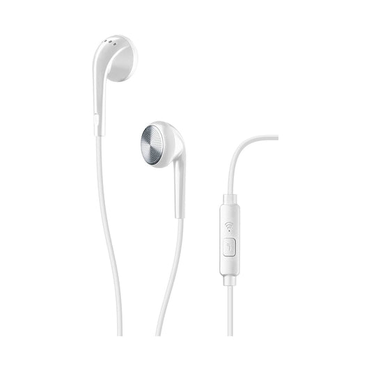 CELLULALRLINE CLUB WHITE CONICAL EARPHONE WITH MIC