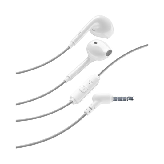 CELLULARLINE SLUG STYLECOLOR EARPHONES - JACK 3.5 mm WHITE