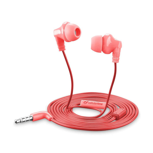 CELLULARLINE  HEADSET SPORT EXT. EARHOOK 3.5MM RED