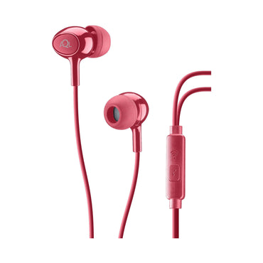 CELLULALRLINE ACOUSTIC RED IN-EAR EARPHONES - RED