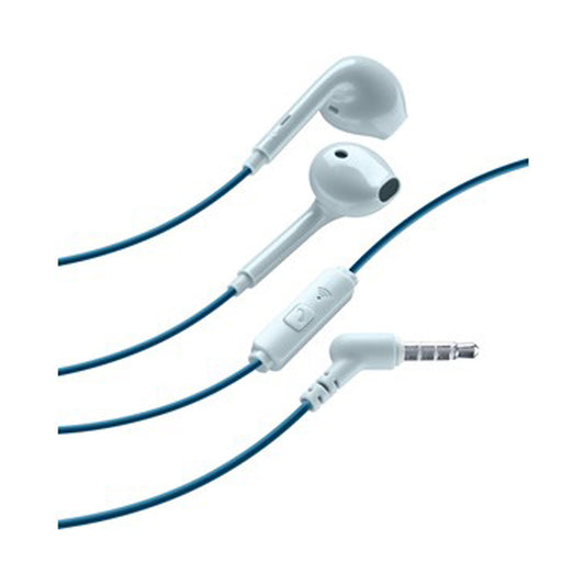 CELLULALRLINE STEREO IN-EAR EARPHONES MFI - BLUE