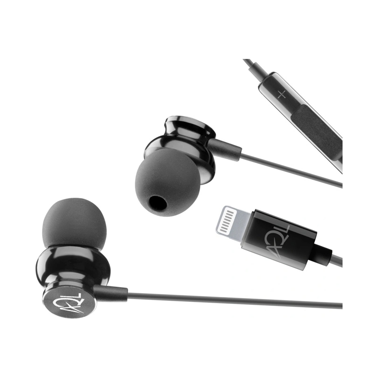 CELLULARLINE WHIRL IN-EAR EARPHONES MFI FOR IPHONE BLACK