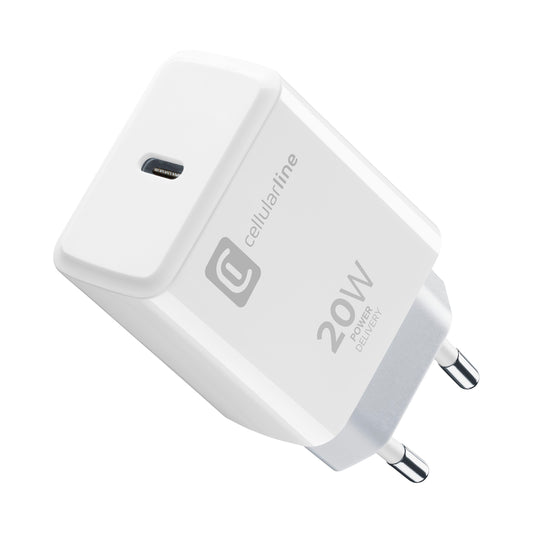 CELLULARLINE USB-C CHARGER APPLE 20W WHITE