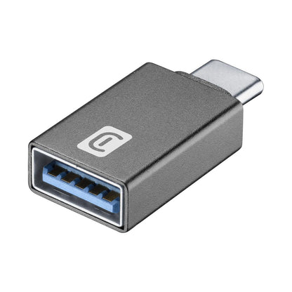 CELLULARLINE ADAPTER  USB-A TO USB-C BLACK