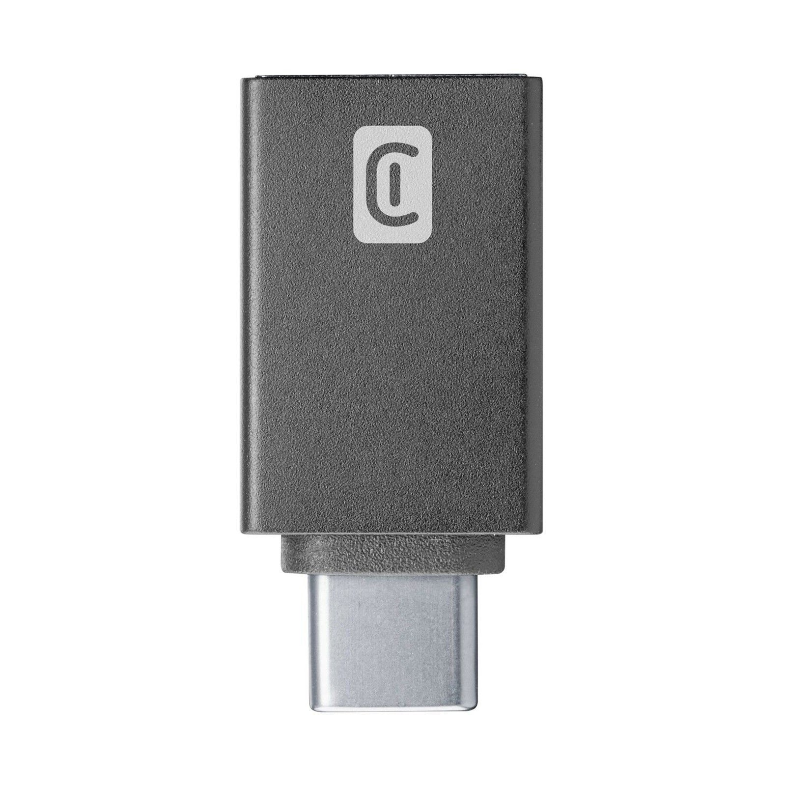 CELLULARLINE ADAPTER  USB-A TO USB-C BLACK