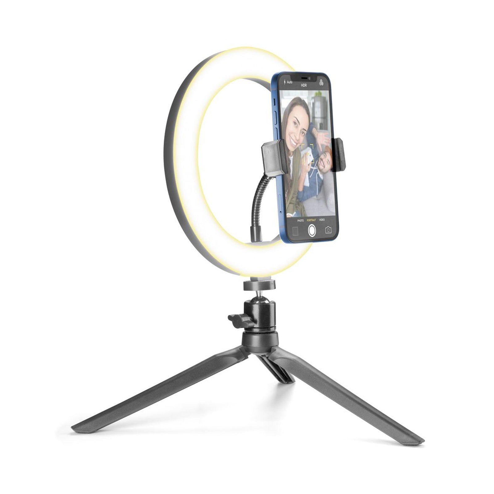 CELLULARLINE SELFIE RING TRIPOD UNIV. BLACK