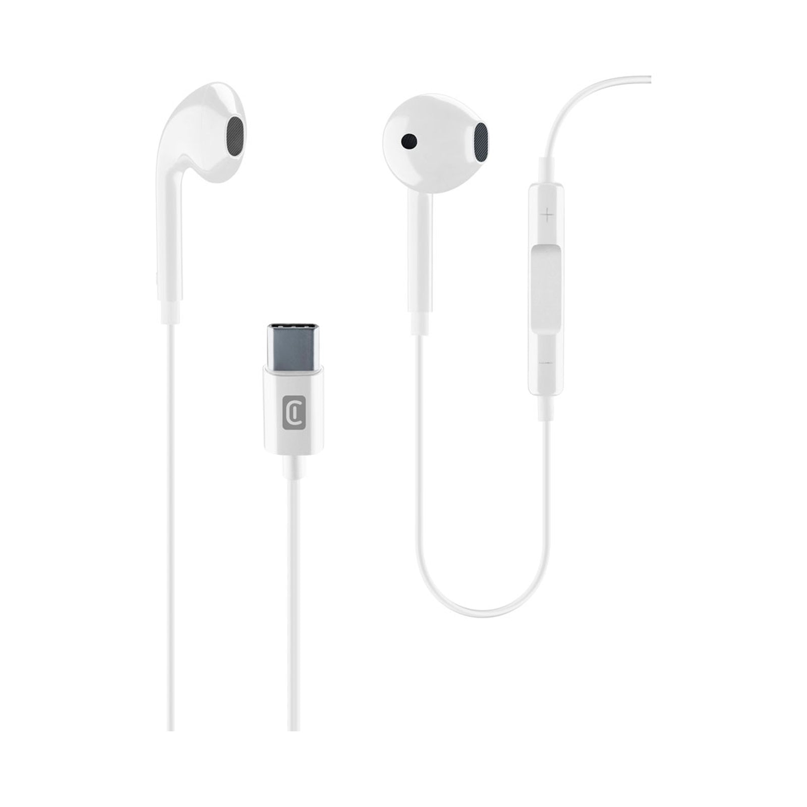 CELLULARLINE EARPHONES ORBIT TYPE-C CONNECTOR WITH MIC WHITE