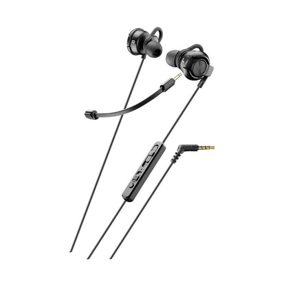 CELLULALRLINE EARPHONES WITH MIC. DISTINCT - BLACK