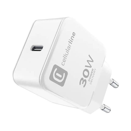 CELLULARLINE USB-C CHARGER APPLE 30W WHITE