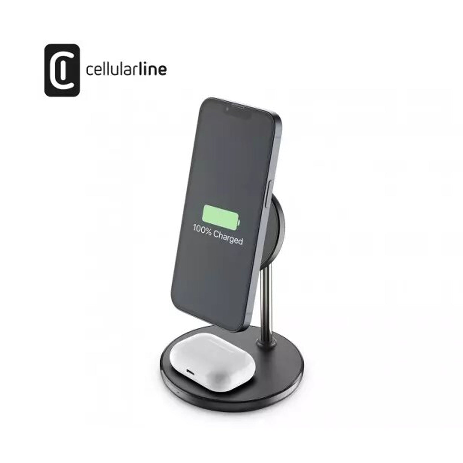 CELLULARLINE WIRELESS CHARGER MAGSAFE 2IN1 BLACK