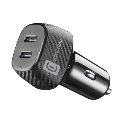 Cellulalrline Cbrusb2Pd40Wk/Car Charger Usbc 20+20W Pd Black